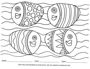 Fish Coloring Sheet